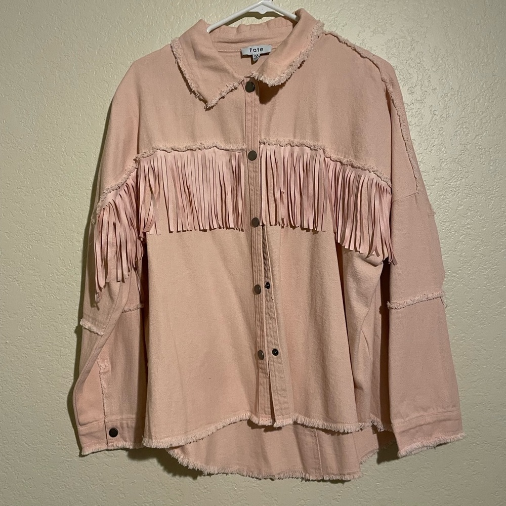 Pink Fringe Jacket